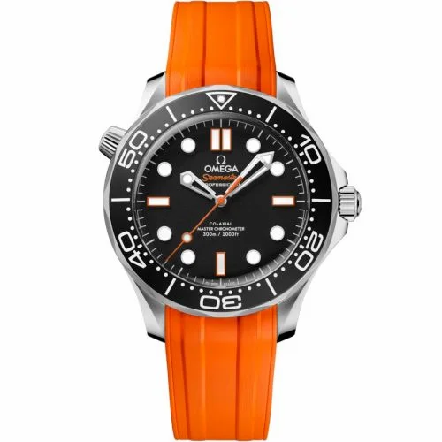 Omega Seamaster Diver 300M Master Co-Axial 42 No-Date Stainless Steel / Black - Orange / Rubber 210.32.42.20.01.006 (21032422001006)